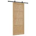 vidaXL Posuvné dvere ORKDAL 86 x 211 cm Borovicový masív Prírodná