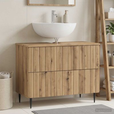 vidaXL Kúpeľňová skrinka pod umývadlo ZWOLLE Dub artisan