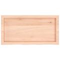 vidaXL Stolová doska 80x40x(2-6) cm neošetrený dubový masív