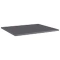 vidaXL Prídavné police 8 ks, lesklé sivé 60x50x1,5cm, kompozitné drevo
