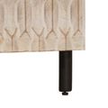 vidaXL Nočný stolík Biela 50 x 33 x 62 cm Masívne mango drevo