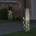 vidaXL Solárne LED svetlo na chodník 2 ks Teplá biela 18 x 18 x 80 cm
