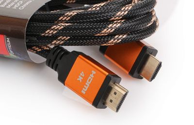 Opticum RED Kábel HDMI-HDMI 0,5m UHD, black, gold, 4K 2.0