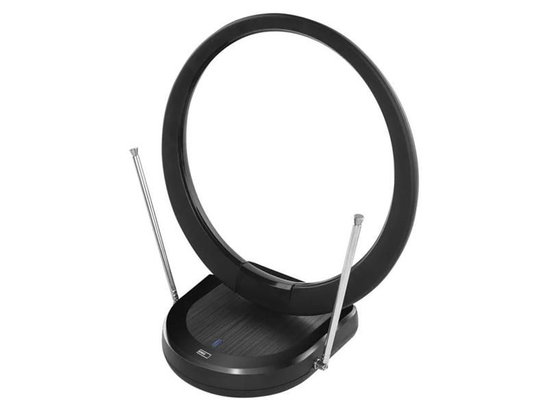 Izbová anténa EMOS CITY RING–C500, DVB-T2, DAB, filtr LTE/4G/5G