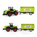 Traktor/kombajn kovový s vlečkou