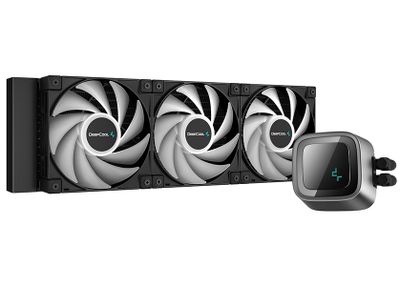 DEEPCOOL vodný chladic LS720 / 3x120 mm fan / ARGB / Intel i AMD Vodný chladic, pre CPU, pre Intel i AMD, 3x 120mm ARGB ventilátor, socket 2066, 2011-3, 2011, 1700, 1200, 115x, sTRX4, sTR4, AM5,