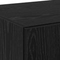 vidaXL Highboard Čierny dub 70 x 42,5 x 185 cm