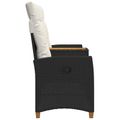 vidaXL Hojdačka s tabletou 2 -Seater 126 x 65 x 112 cm polyratan