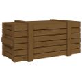 vidaXL Úložný box medovo-hnedý 91x40,5x42 cm masívna borovica