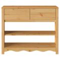 vidaXL Konzolový stôl so zásuvkou Drammen Dub 89,5 x 37 x 73 cm