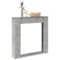 vidaXL Obloženie krbu betónovosivé 100x20x100 cm kompozitné drevo