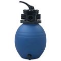 vidaXL Bazénový pieskový filter so 4 polohovým ventilom modrý 300 mm