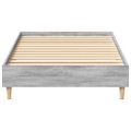 vidaXL Posteľný rám bez matraca sivý sonoma 75x190 cm kompozitné drevo