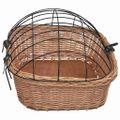 vidaXL Predný kôš na bicykel s poťahom 50x45x35 cm prírodná vŕba