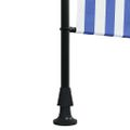 vidaXL Vonkajšia roleta modro-biela 100x270 cm látka a oceľ