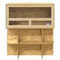 vidaXL Terárium Hnedá 80 x 40 x 90 cm OSB
