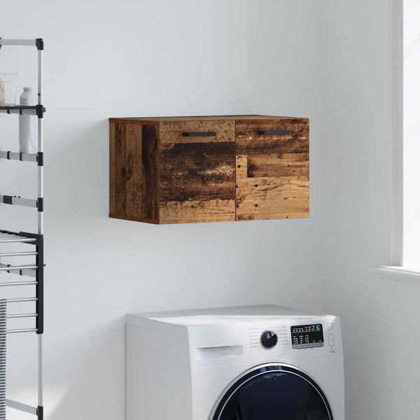 vidaXL Nástenná skrinka Staré drevo 60 x 36,5 x 35 cm Kompozitné drevo