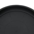 vidaXL Kruhový kvetinový podnos 6 ks Čierna Ø 21,5 x 2,5 cm Plast