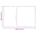 vidaXL Pokrytie rastlín Priehľadná 4 x 12 m PVC