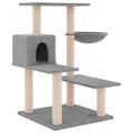 vidaXL Škrabadlo pre mačky so sisalovými stĺpikmi bledosivé 82,5 cm