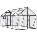 vidaXL Voliéra antracitová 1,79x4x1,85 m hliník