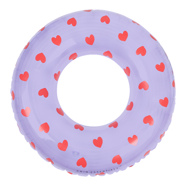 Nafukovacie koleso Hearts transparent 90 cm