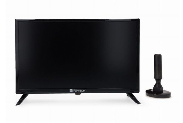 Camping TV 19" OPTICUM LE-19T30921, Triple Tuner T/T2/C/S2, H.265 CI+, 12/24V