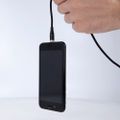 Maxlife MXUC-03 magnetický kábel USB - Lightning + USB-C + microUSB 1,0 m 3A čierny nylon