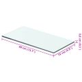 vidaXL Poličky 2 ks panel z priehľadného skla 40x15 cm
