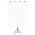 vidaXL Stojan na fotopozadie v tvare T čierny 151x60x(70-200) cm