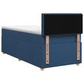 vidaXL Posteľ boxspring s matracom Modrá 100 x 200 cm Látka