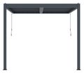 Bioklimatická pergola G21 Trenton Premium 3x3 m, antracitová hliníková