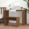 vidaXL Taburetka hnedý dub 70x35x45 cm spracované drevo