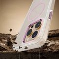 Priehľadné tenké Mag puzdro pre iPhone 17 Air 6,6" ružové