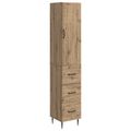 vidaXL Sada skríň 2 ks 33 x 34,5 x 90 cm Kompozitné drevo Dub artisan