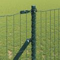 vidaXL Euro plotový základ 25 x 1,2 m PVC potiahnutá oceľ Zelená