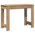 vidaXL Stôl dub artisan 100x45x75 cm kompozitné drevo