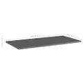 vidaXL Prídavné police 8 ks, lesklé sivé 80x40x1,5 cm, drevotrieska
