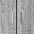 vidaXL Knižnica sivý dub sonoma 82,5x30,5x115 cm kompozitné drevo