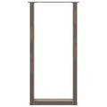vidaXL Nohy barového stola v tvare U, 2 ks, prírodná oceľ, 50 x (100-101) cm, oceľ