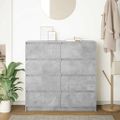 VidaXL Príborník Concrete Grey 100x35x99 cm Engineered Wood