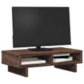 vidaXL Stojan na monitor hnedý dub 50x27x15 cm kompozitné drevo
