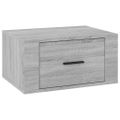 vidaXL Nástenný nočný stolík sivý dub sonoma 50x36x25 cm