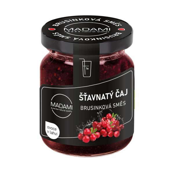 Brusnicová zmes 55 g: šťavnatý čaj