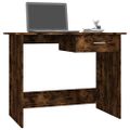 vidaXL Stôl dymový dub 100x50x76 cm spracované drevo