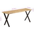 vidaXL Záhradná lavička so živou hranou 105 cm mangovníkový masív
