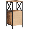 vidaXL Nočné stolíky 2 ks staré drevo 34x35,5x70 cm kompozitné drevo