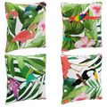 vidaXL 4-dielne vankúše na chrbát PUTTEN 4 pcs 100% polyester
