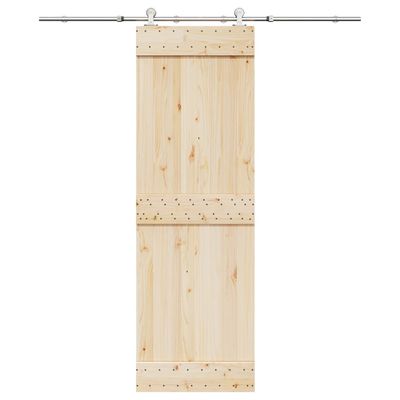vidaXL Kovanie na posuvné dvere 183 cm, nehrdzavejúca oceľ, strieborné