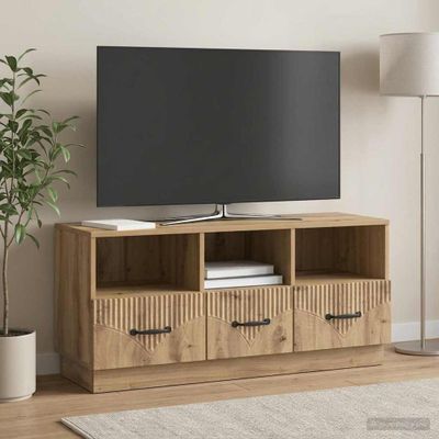 vidaXL TV skrinka 102 x 34,5 x 47 cm Dub artisan Kompozitné drevo
